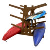 BEST SELLER: 8 Place Double Sided Poly Kayak Rack