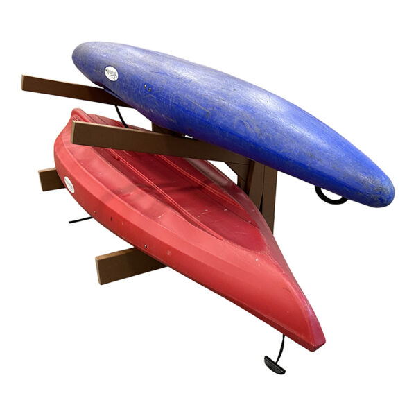 2 Place Single Sided Poly Kayak Rack